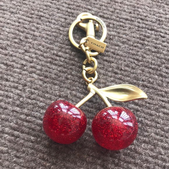 Coach Gold-Tone Logo Keychain with Tag Charm - Picture 4 of 4